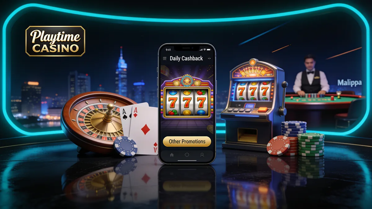 Playtime Casino Daily Cashback and Other Promotions for players in the Philippines